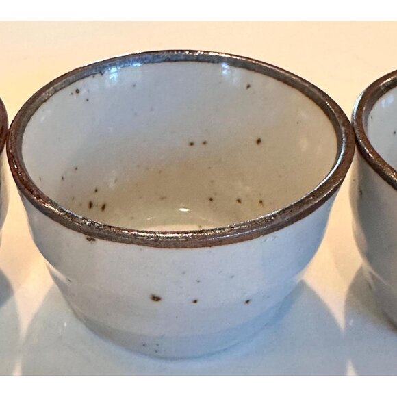 Vtg Set of Four Hand Made Sake Cups - Picture 5 of 7